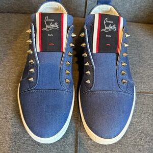 Christian Louboutin F.A.V. Fique A Vontade Women’s Denim Sneakers Like New 37